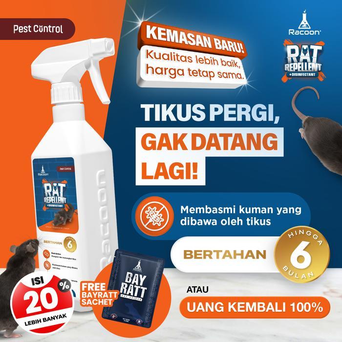 (Racoon Home Store) Racoon Rat Repellent Cairan Pengusir Tikus + Disinfektan 600 ML - Aman untuk Man
