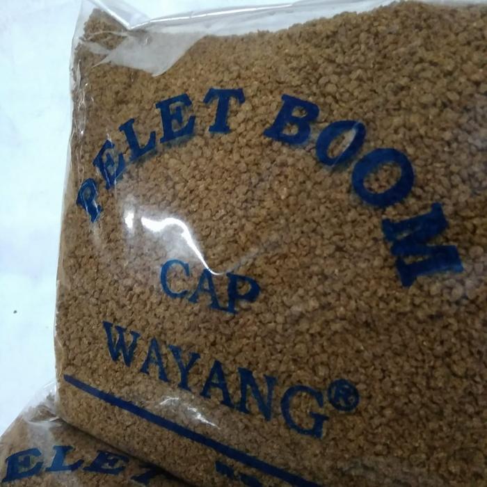 # pelet boom besar cap wayang umpan mancing ikan mas lele mujair dll