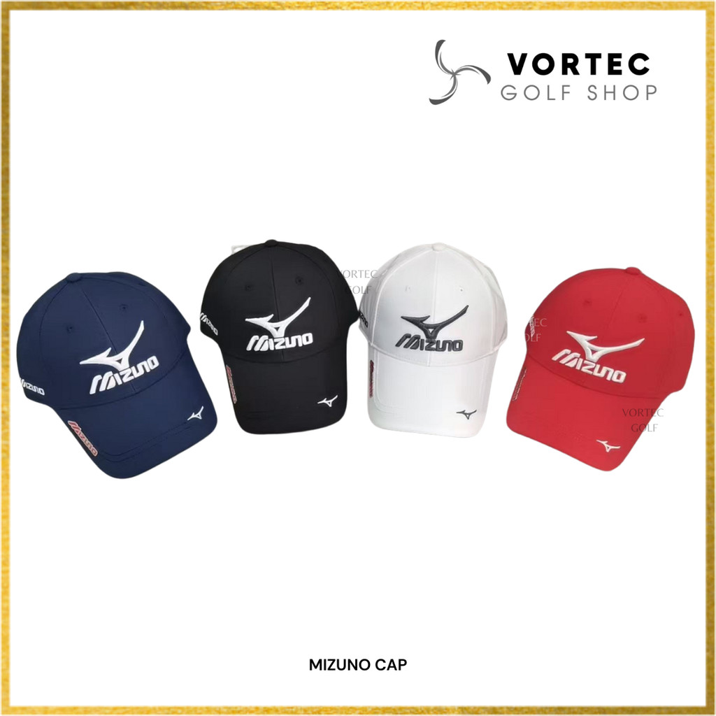 Mizuno Men Golf Cap - Topi Pria Olahraga Golf Lari Baseball Tennis