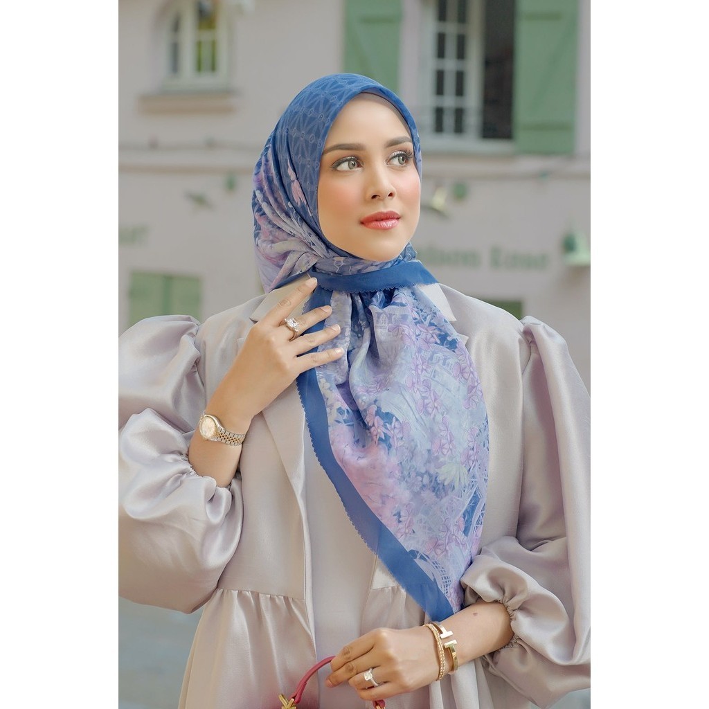 The Parisian Voile Square XL - Mer