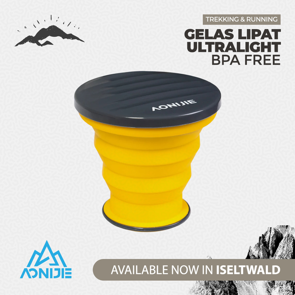 AONIJIE SD74 Gelas Lipat  Lari Hiking Camping Travel Silikon 300ml - Collapsible Silicone Cup Ultral