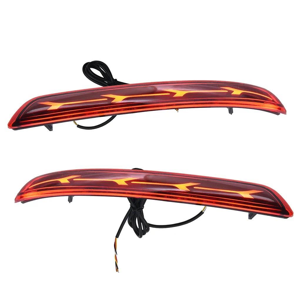 1pair For Toyota Innova 2016 2017 2018 2019 2020 2021 Multi-functions Car LED Tail Light Rear Fog La