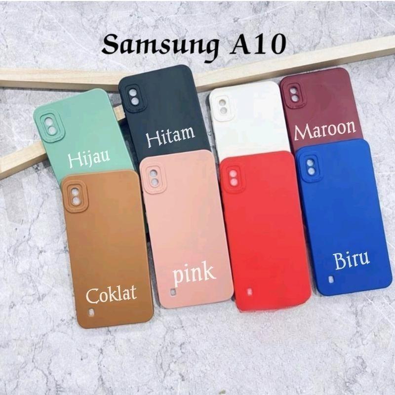 SoftCase Macaron Untuk Hp Samsung Galaxy A10 M10 Tpu Procamera Hitam
