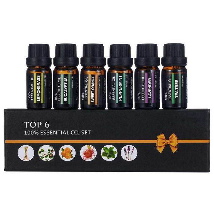 essential oil diffuser aromatherapy set - 6 in 1 hms