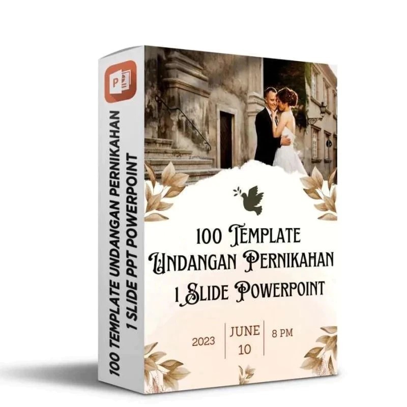 365+ Desain Undangan Pernikahan Digital Powerpoint PPT Animasi
