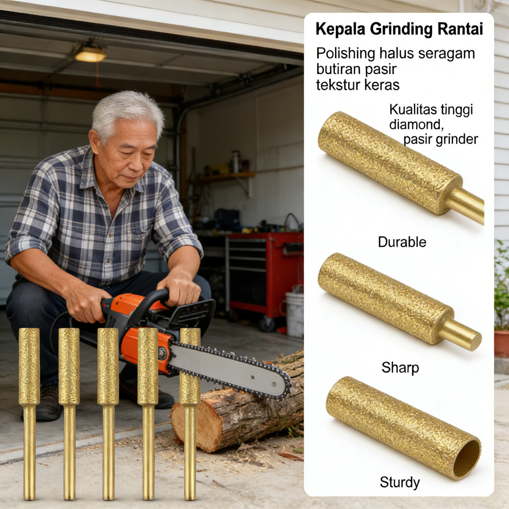 Kepala listrik Rantai gergaji Kepala bahan Rantai gergaji