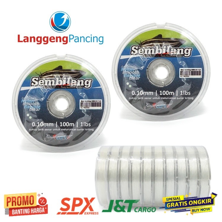 [RO] Senar Anti Keriting Curve Sembilang Monofilament F02B TERBARU 2026 COD TERMURAH TERLARIS