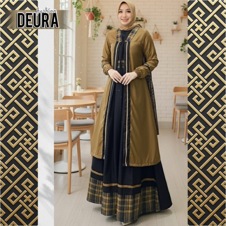 DEURA FASHION - Set Gamis Wanita Deura SD-530 / Gamis Deura Terbaru / Gamis Deura Original