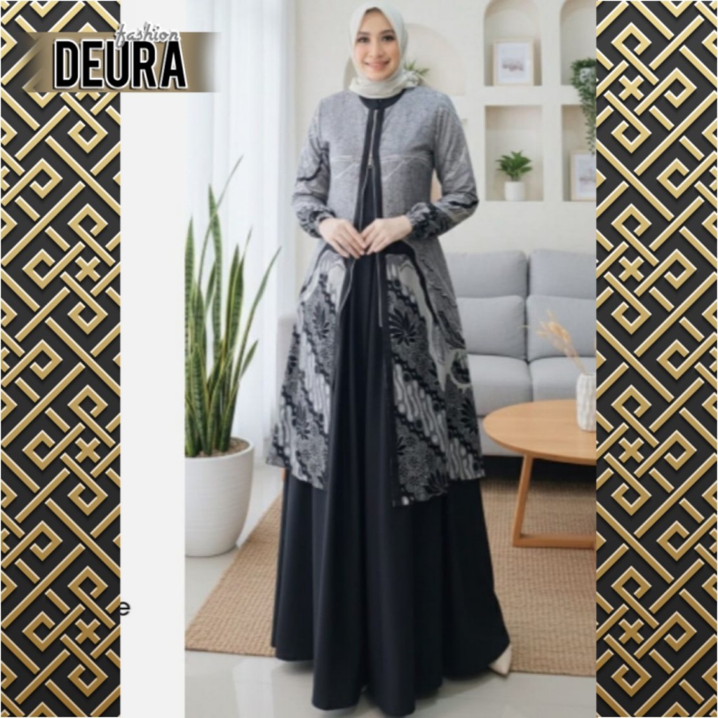 DEURA FASHION - Set Gamis Wanita Deura SD-512 / Gamis Deura Terbaru / Gamis Deura Original