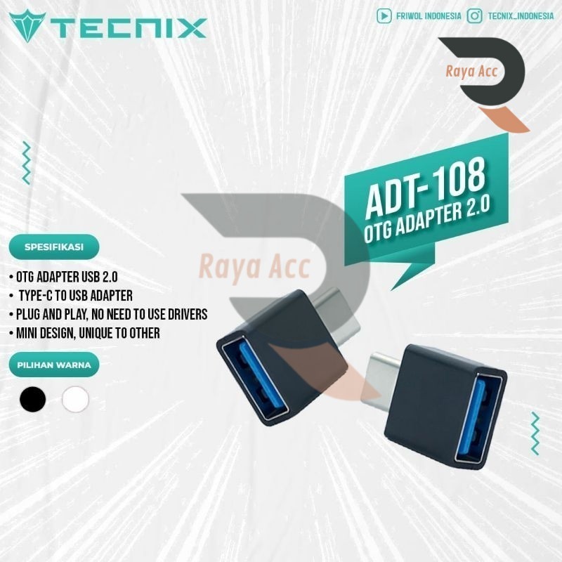 OTG MICRO USB/TYPE C USB TECNIX - ACCESSORIES HANDPHONE ALL SERIES