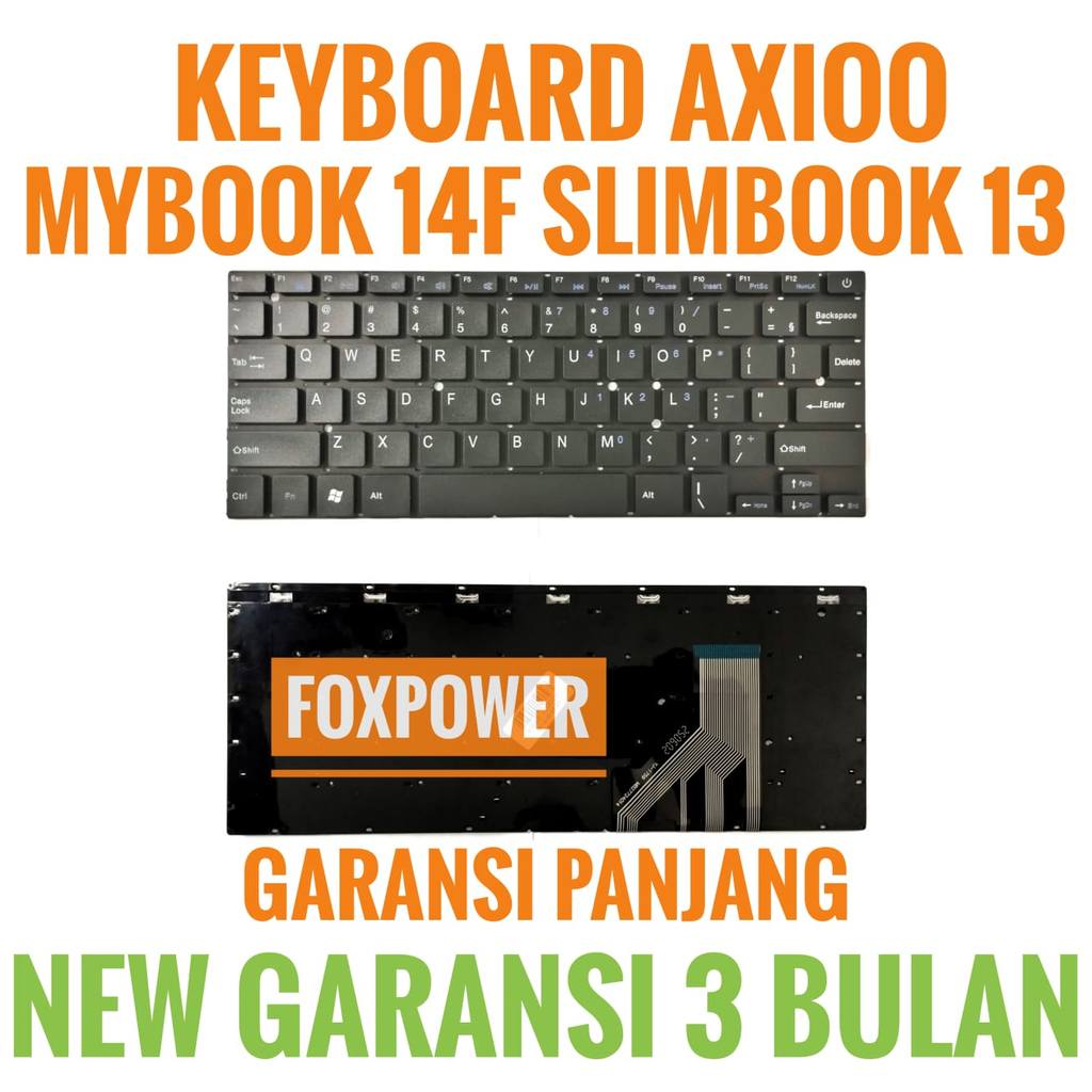 KEYBOARD AXIOO MYBOOK 14F SLIMBOOK 13 - Black
