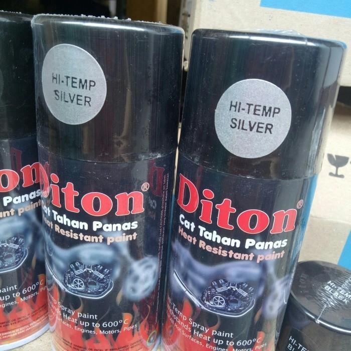 Pilox Cat Diton Hi Temp Black / Silver Anti Panas Pilok Knalpot 150cc - Hi Temp Silver
