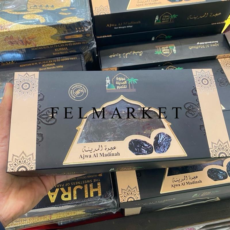 Kurma Ajwa Almadinah / Kurma Ajwa 500 gr / 1 Box