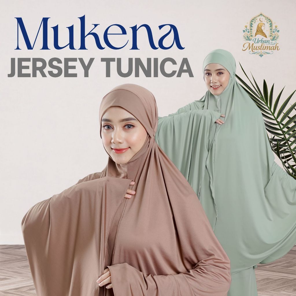 Mukena Premium Tunica Jersey – Adem, Halus, Anti Kusut Ukuran Jumbo