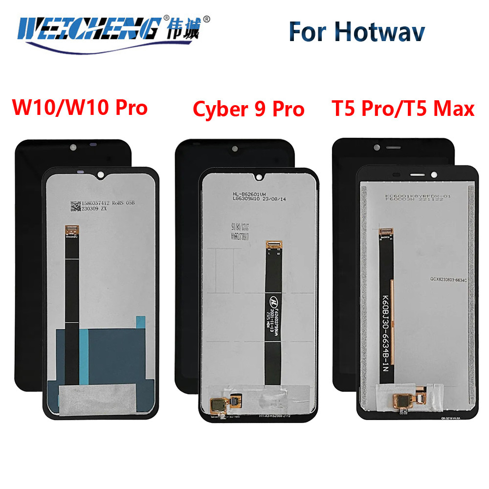 Lcd For Hotwav Cyber 13 Pro LCD splay+Tou Screen gitizer Assembly For Hotwav Cyber 9 Pro W10 Pro T5 
