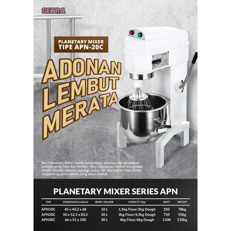 GETRA PLANETARY MIXER Mixer GETRA Planetary Mixer APN Series Mesin Pengaduk - APN10C