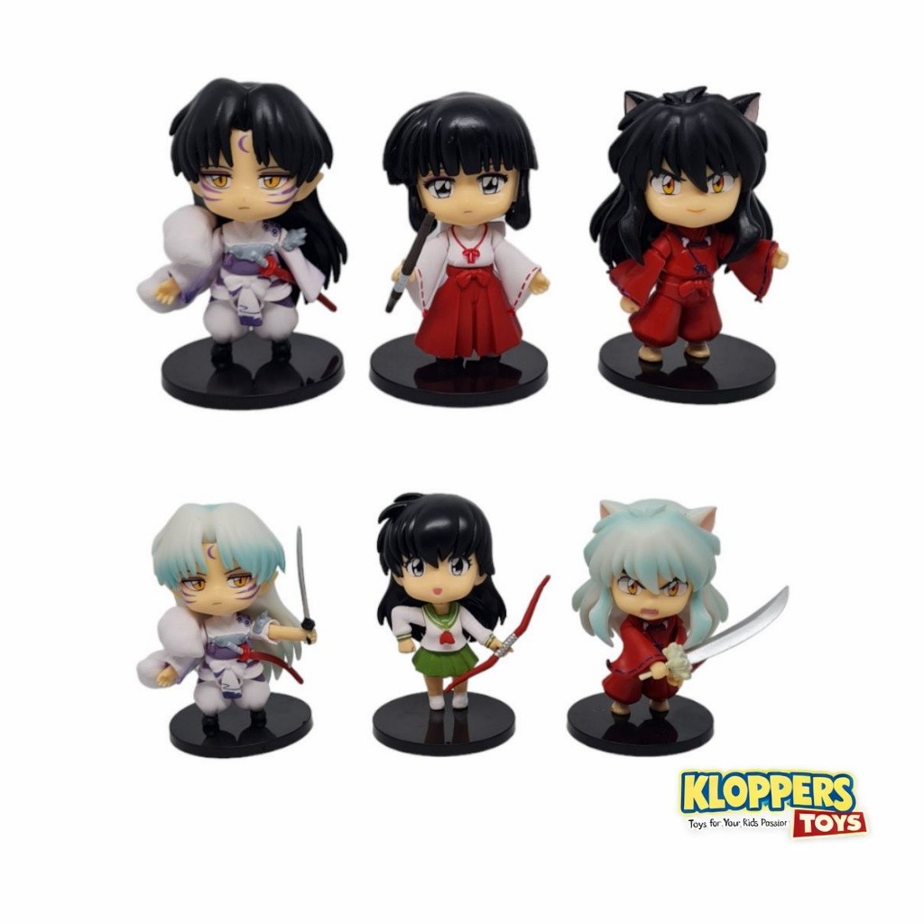 Figure Anime Innuyasa Set 6pcs - Sesshomaru Kikyo Inuyasha