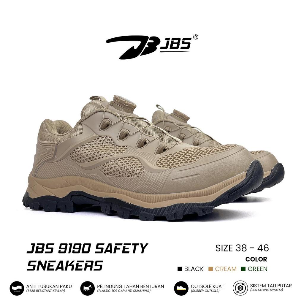 Sepatu Safety Outdoor Tactical Tali putar / Sepatu JBS 9190 Safety Sneakers Tali Putar / Safety Snea