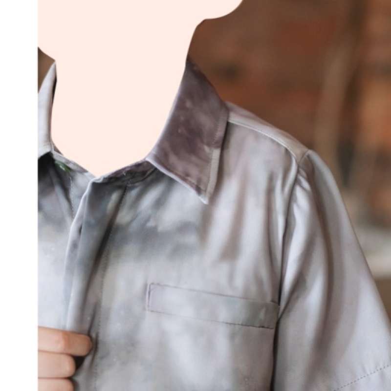 Atelier Angelina Samawa Koko Kids Tangan Panjang Gradient Flow - Mossy Falls