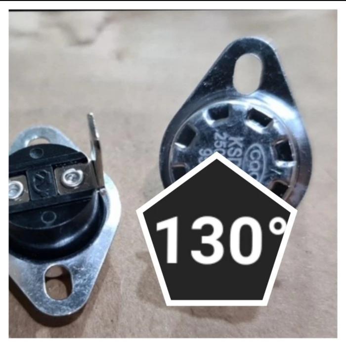 thermostat bimetal ksd301 ksd302 ksd 301 302 10a 250v nc otomatis suhu - 130°C