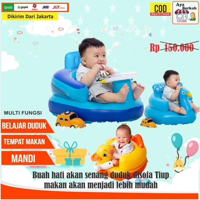 Sofa kursi tempat duduk bayi model pompa tiup bebek seat Mobil Merak - Bebek