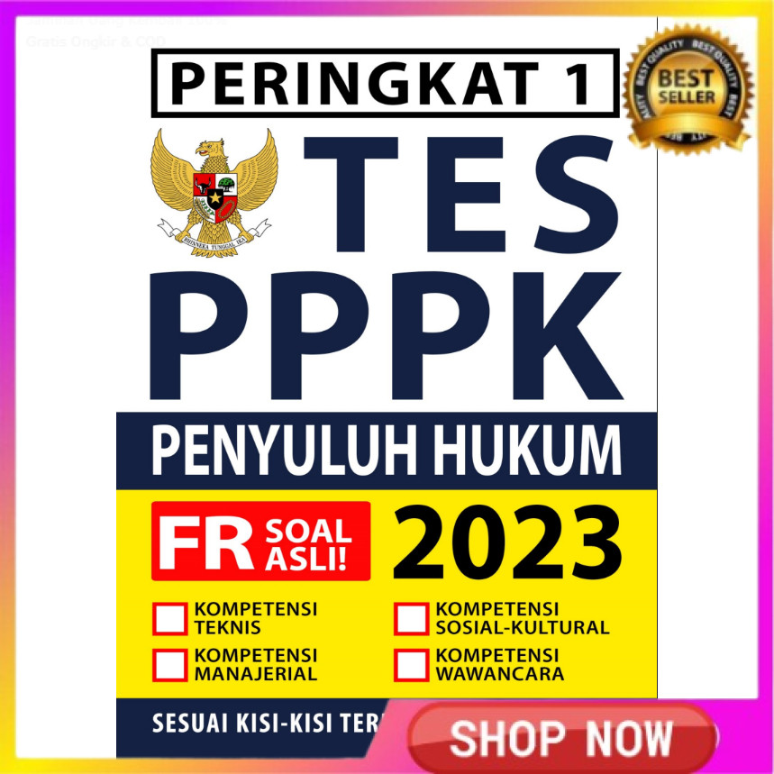 TOKO BUKU PERINGKAT 1 TES PPPK PENYULUH HUKUM FR SOAL ASLI 2023 IDO221 PASTI BISA LULUS