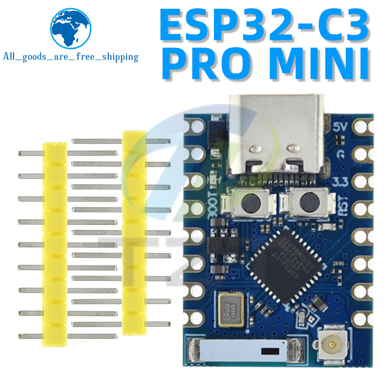 TZT ESP32-C3 Pro Mini Development Board WiFi Bluetooth Ultra-small Size ESP8266 ESP32 C3 ESP 32 For 