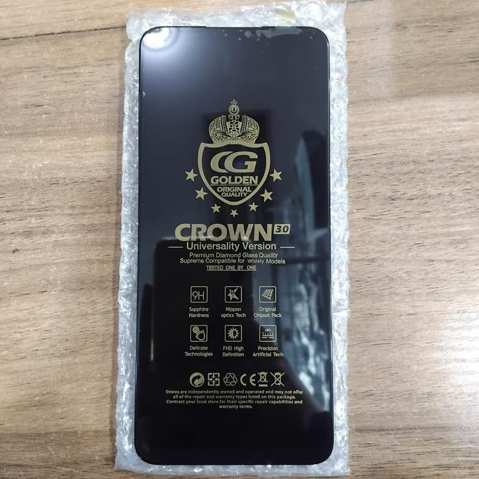 COMPATIBLE LCD UNTUK OPPO A52/A72/A92 2020 HITAM FULLSET - CROWN