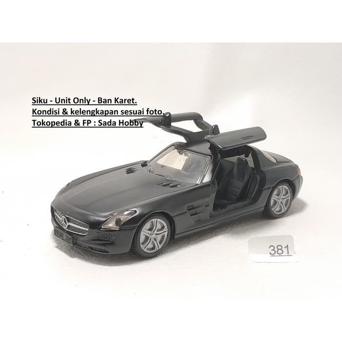 Mercedes Benz SLS AMG Hitam Doff Siku Diecast Miniatur