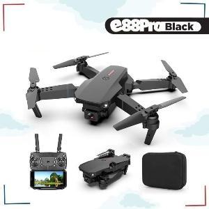 DRONE CAMERA E88PRO DRONE LIPAT SINGLE CAMERA UNTUK PEMULA - Hitam