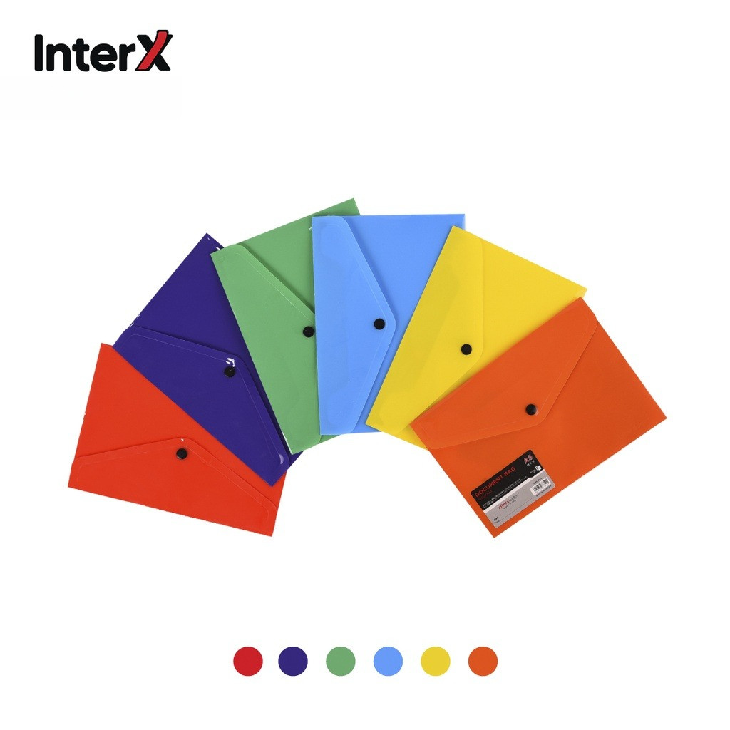 InterX Folder  Map Kancing File Bag Map Dokumen Opaque A5