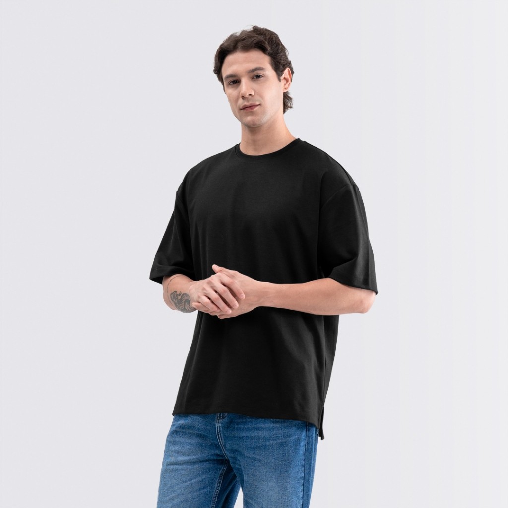 Livehaf - Boxy Ease Tee Black