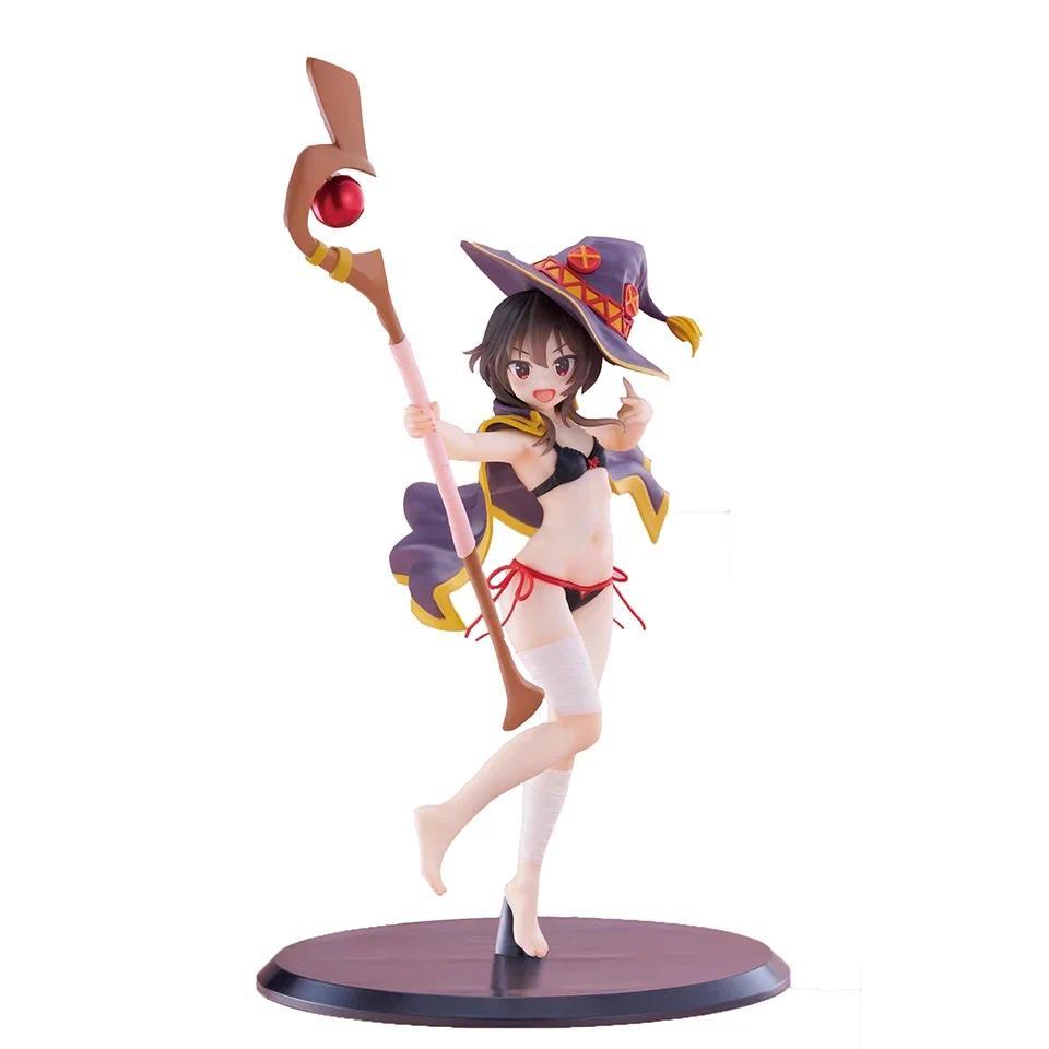Original Genuine TAITO God's Blessing on This Wonderful World 18cm Megumin Action Figure Cute Figuri