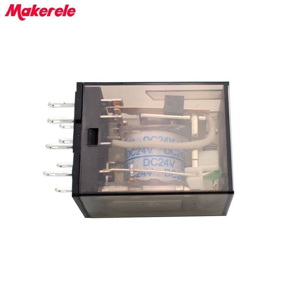 HHC68B-2Z HH52P DC 24V Coil 8 P DPDT 5A Electromagnetic Solid State Relay