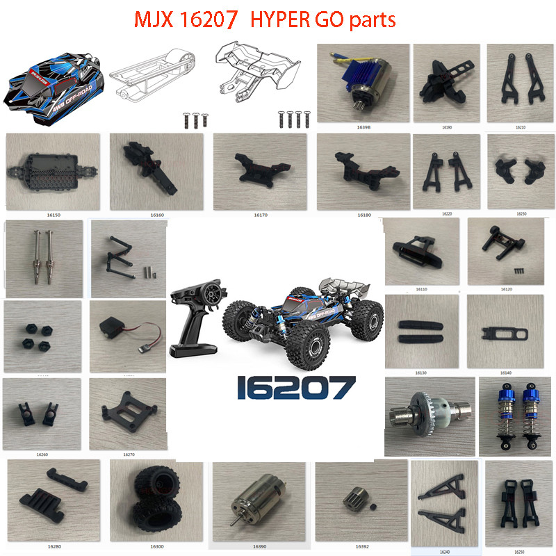 MJX 16207 HYPER GO 1/16 Brushless High Speed RC Car accessory full set
