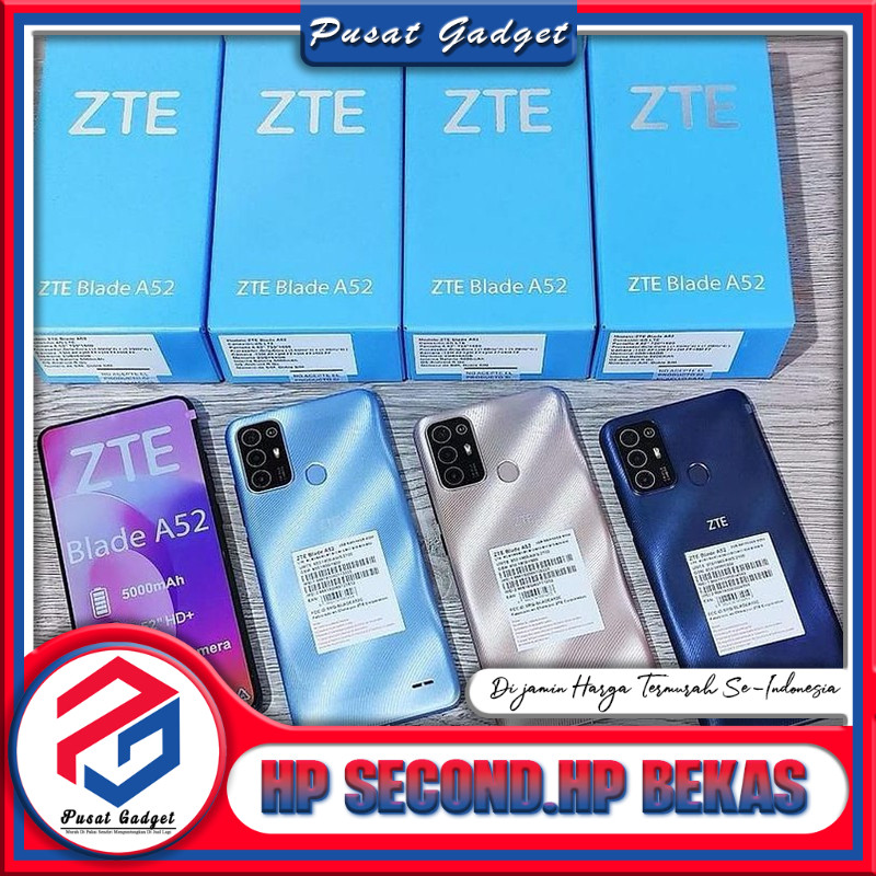 ZTE Blade A52 Ram 4/64GB | Ram 4/128GB Second Pusat Gadget