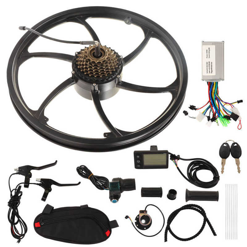 20inch 250W 48V Electric Bike Kit with S866 Meter Controller Motor Wheel Electric Bike Conversion Ki