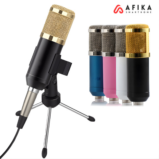 Mikrofon Kondenser XLR Condenser Microphone with Holder