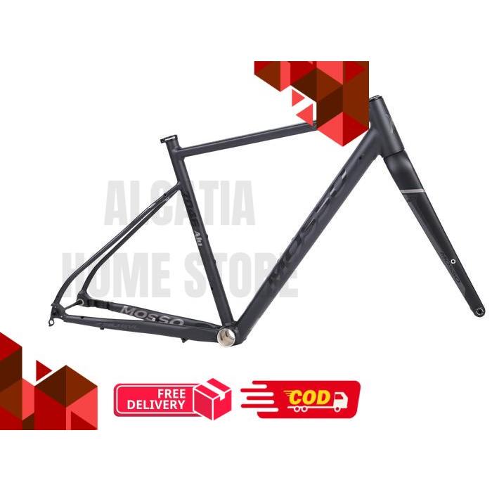 Mosso 790GVL Frame Set Sepeda Gravel [700C] Alloy - Ore Grey, 500