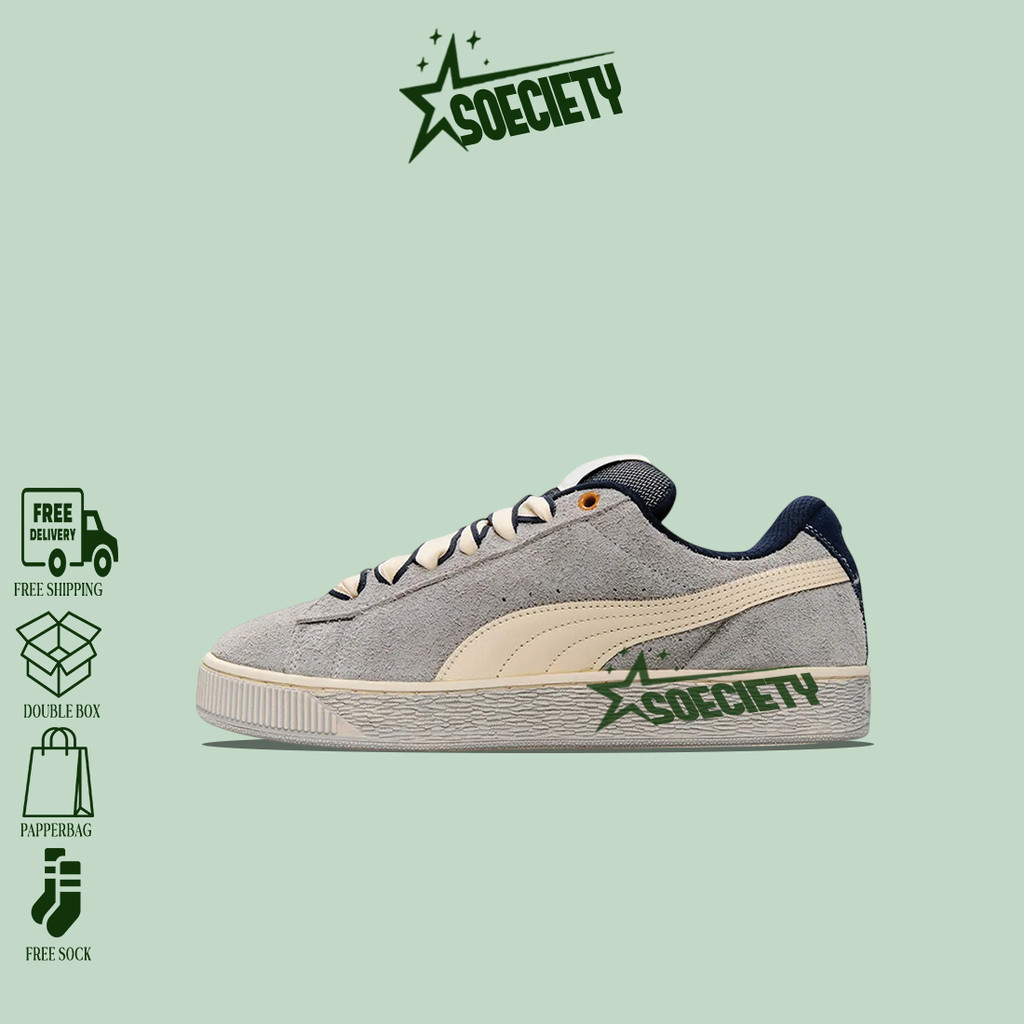 Sepatu Sneakers Puma Suede Xl Skate Serve Cool Light Grey BNIB Unisex