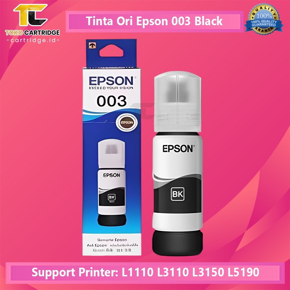 Tinta Epson 003 Original Ink Printer L3116 L3156 L3256 L5296 L3110 L3150 L 3110 L 3150 L1210 L3210 L