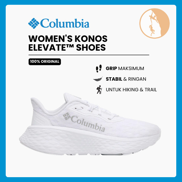Sepatu Lari Wanita Trail Running - Columbia Women's Konos Elevate™ Shoes (White/Steam)