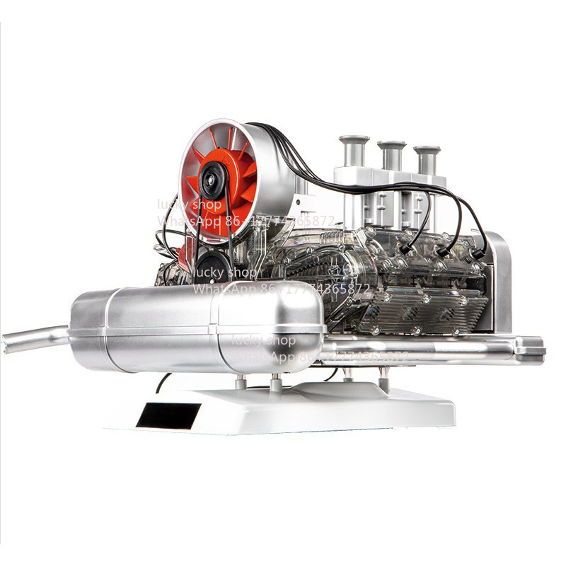 Mini Engine Model, Movable Engine Car Model, Assembly
