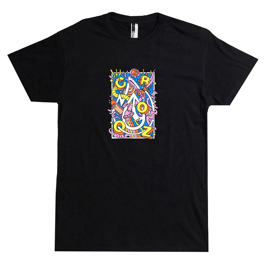 READY STOCK - CROOZ DISTORTION TSHIRT BLACK Original Kaos