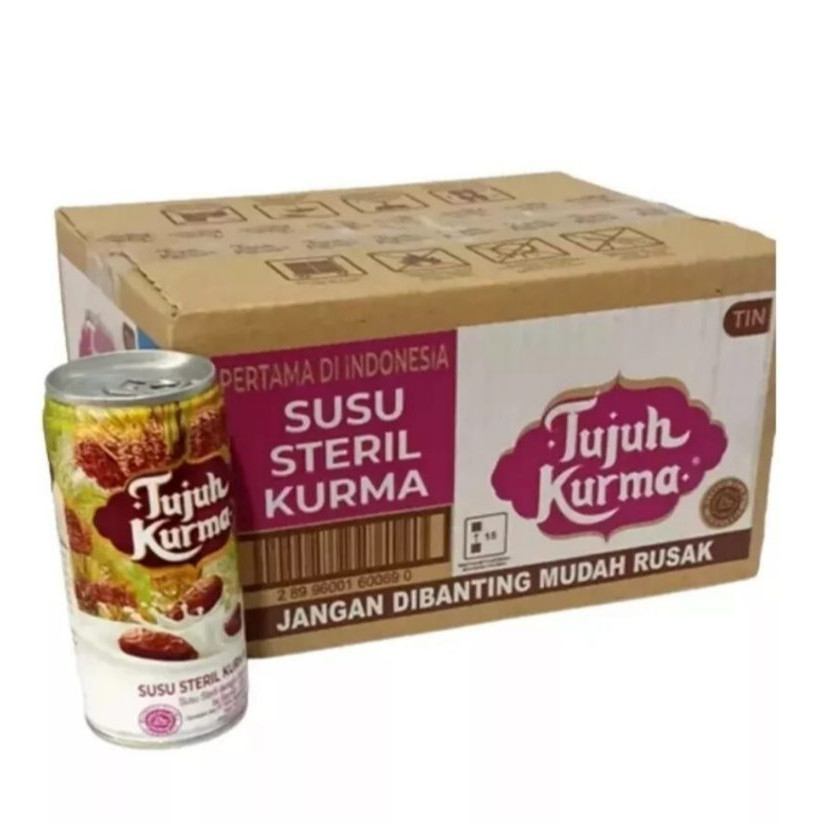 Susu Steril Tujuh Kurma - 1 Dus (Isi 12pcs) PAKET SEMBAKO MURAH JAWA TENGAH JAJANAN SNACK ANAK TERLE