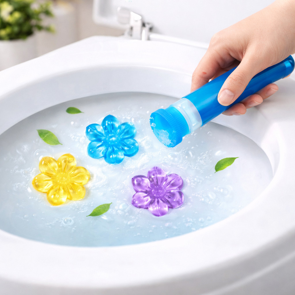 Pengharum Closet Gel Bunga Aromatic Toilet Gel – Praktis Ditempel Langsung dan Membantu Menjaga Clos