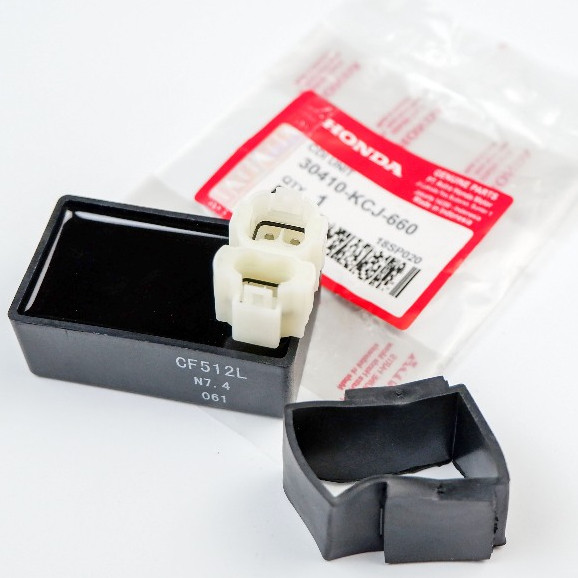 ori CDI Unit Assy + Karet Pegangan KCJ Honda Tiger & Tiger Revo shop part motor