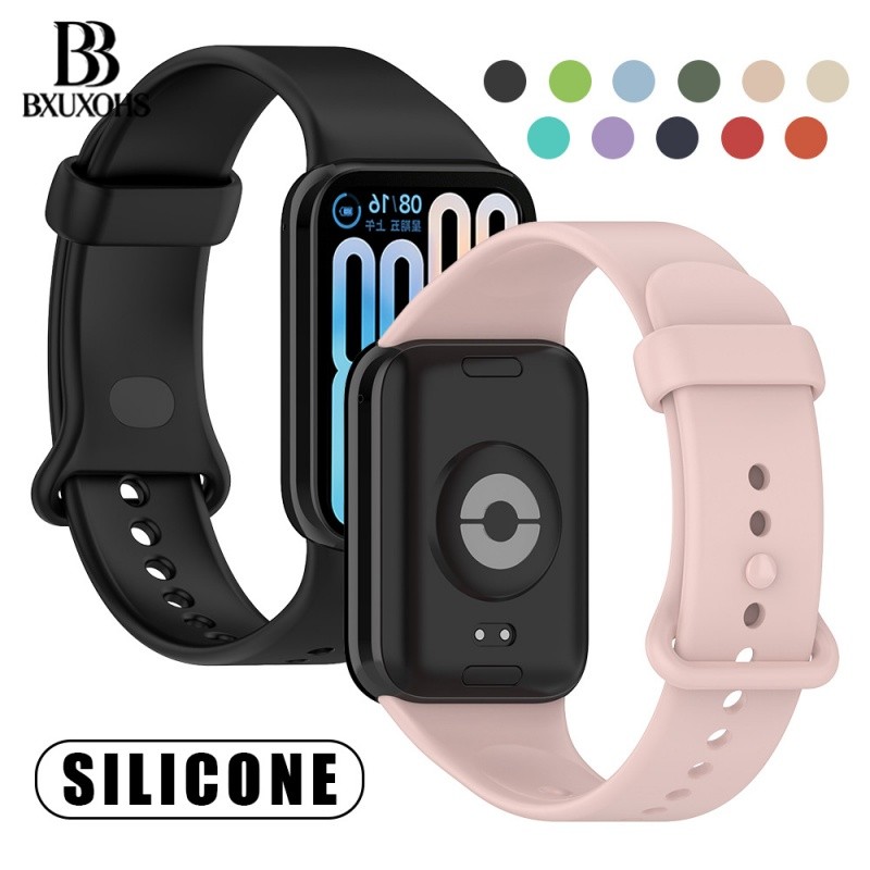 Rubber Silicone Strap for Redmi Watch 6 /Redmi Watch 5 /Redmi Watch 4 /Mi Band 10 Pro /Mi Band 9 Pro