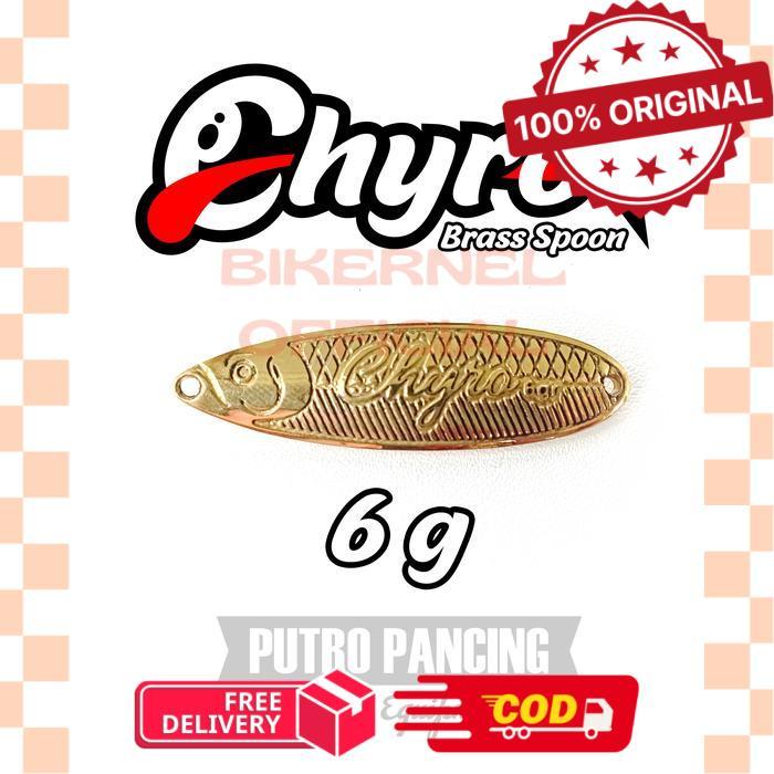 Lure Spoon Chyro Brass For Ultralight and Light Fishing Game Spoon Kuningan - 6 gram -biken