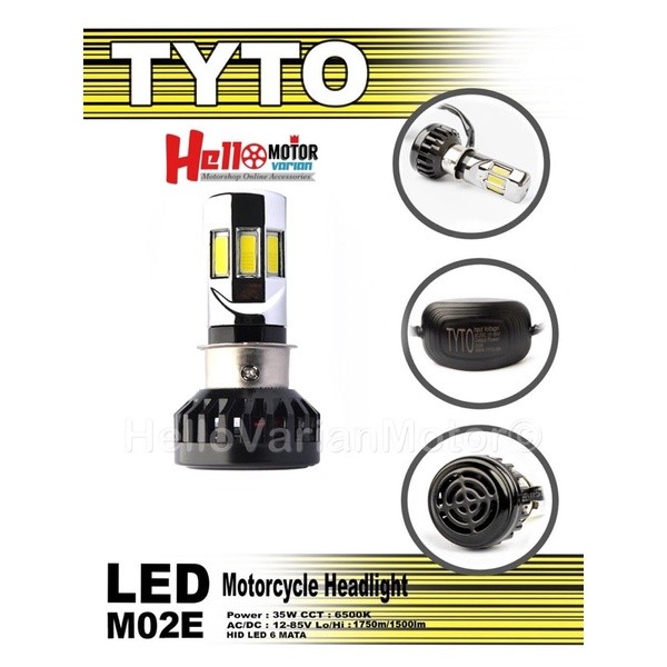 Lampu Utama Led TYTO 6 sisi M02E L2B AC/DC 35W